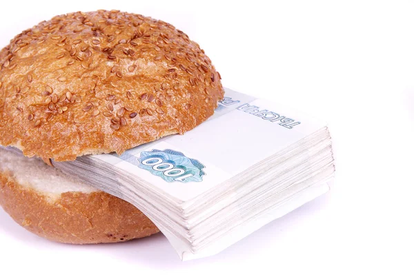 Financial sandwich — Stock Photo, Image