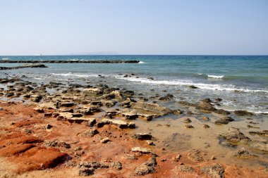 Girit'te deniz manzarası