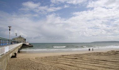 Bournemouth Pier And Beach clipart