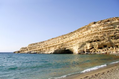 Girit'te deniz manzarası
