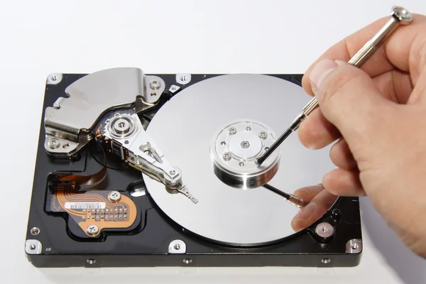 Компьютерный жесткий диск — стоковое фото