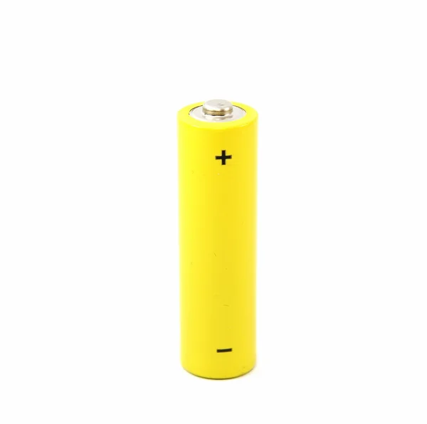 Желтая батарея — стоковое фото