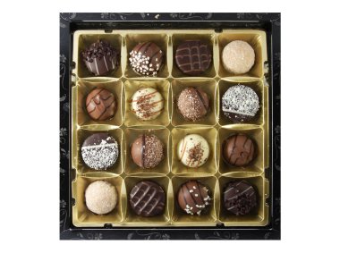 Box of assorted chocolates clipart