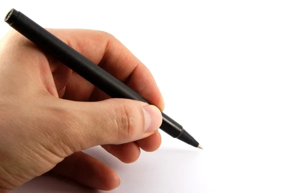 Чёрная ручка Стоковое Фото