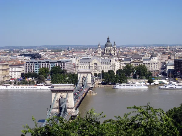 Вид на Будапешт — стоковое фото