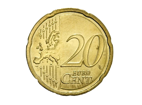 20 euro cent — Stock Photo, Image
