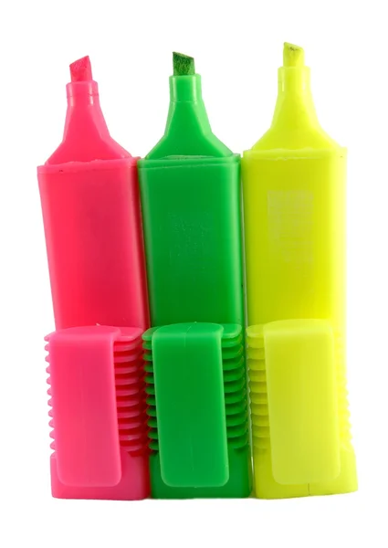 Colorful highlighter pens — Stock Photo, Image