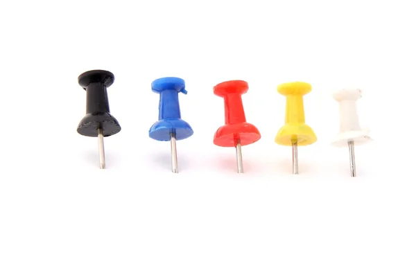 Colored Pushpins — Stock Photo, Image