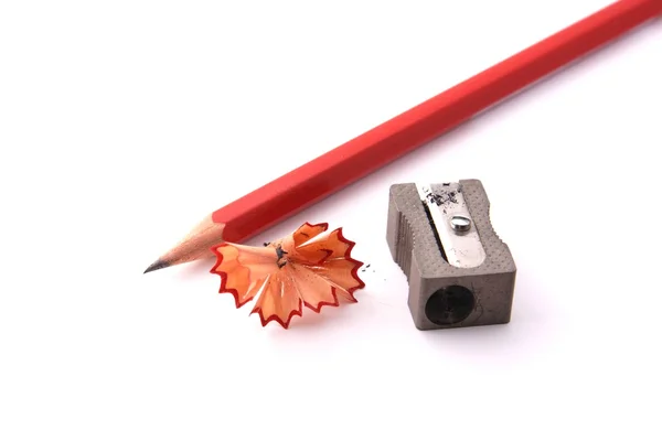 연필 및 shapner — 스톡 사진