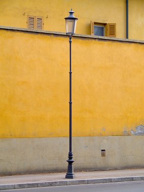 Lamp yellow wall street parma clipart