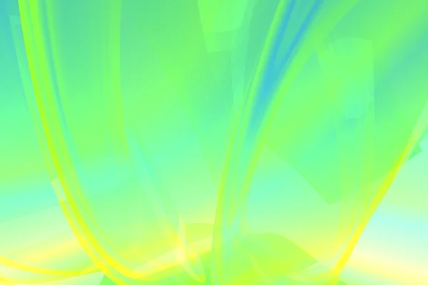 Grön-gul vågor — Stockfoto