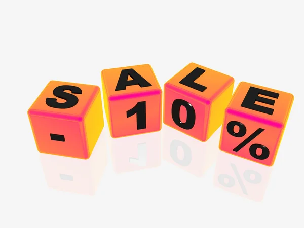 Venda 10% — Fotografia de Stock
