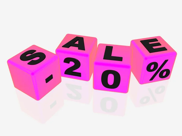 Sale -20% — Stock Photo, Image