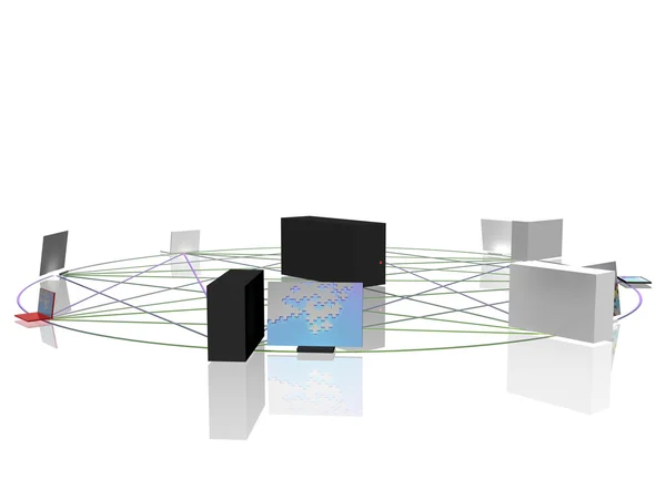 Computer network — Stock Photo, Image