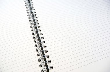 White lined notepad clipart