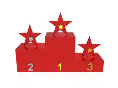 Winner podium clipart