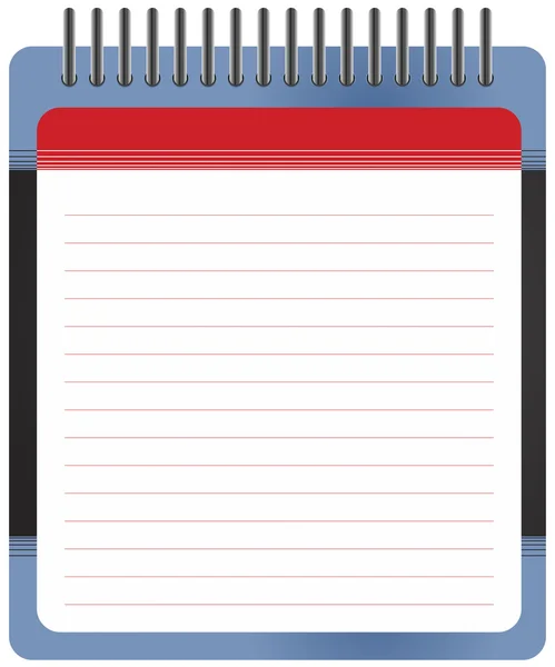 Κενό άσπρο σημειωματάριο — Διανυσματικό Αρχείο