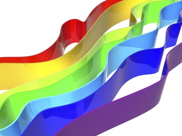 Ondas de arco iris — Foto de Stock