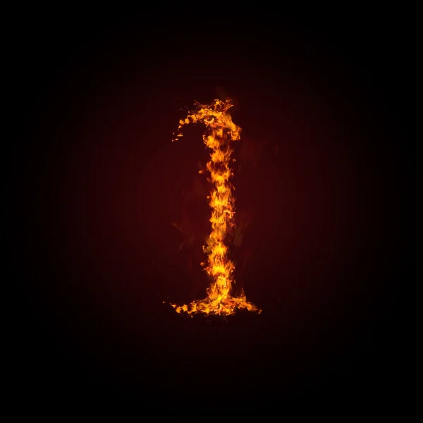 Número do Fiery — Fotografia de Stock