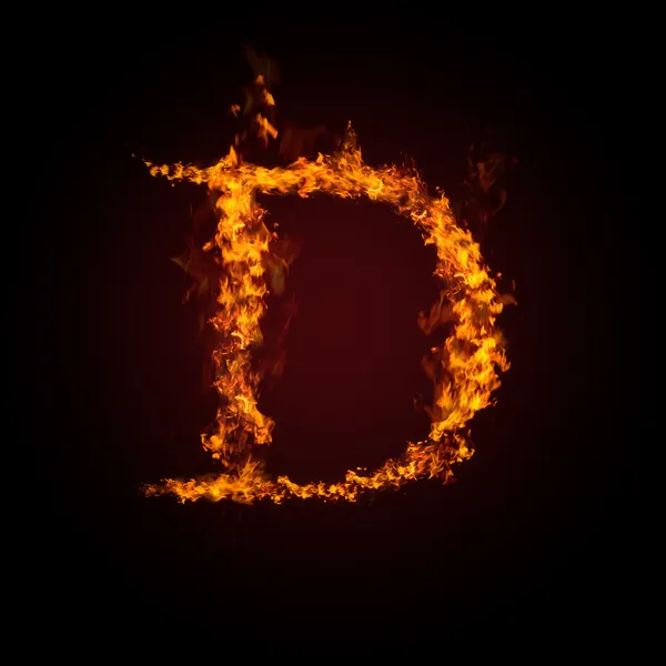 Fire alphabets, D — Stock Photo © mtkang #8581584