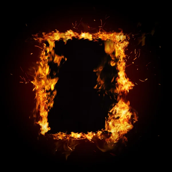 Огневая рамка — стоковое фото