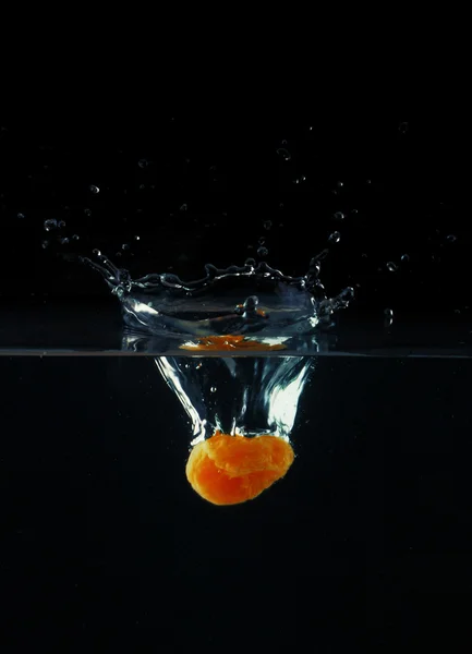 stock image Dried apricot in water