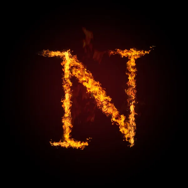 Oheň dopis — Stock fotografie