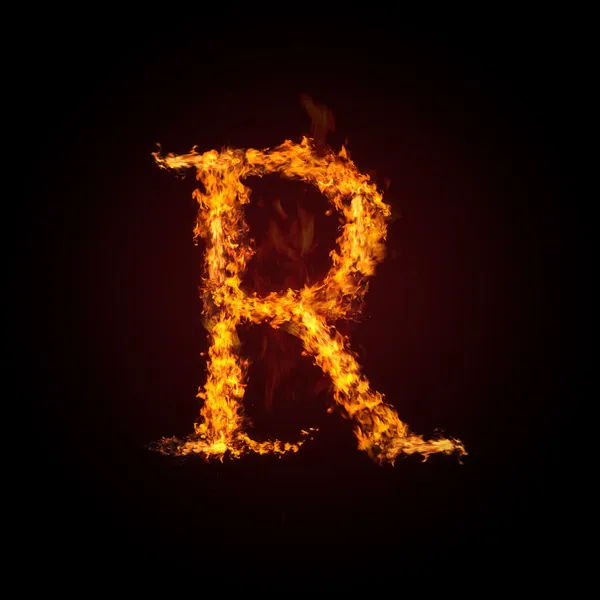 stock image Fire letter