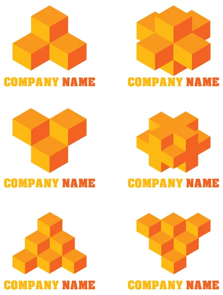 Zestaw abstrakcyjnych logo — Wektor stockowy