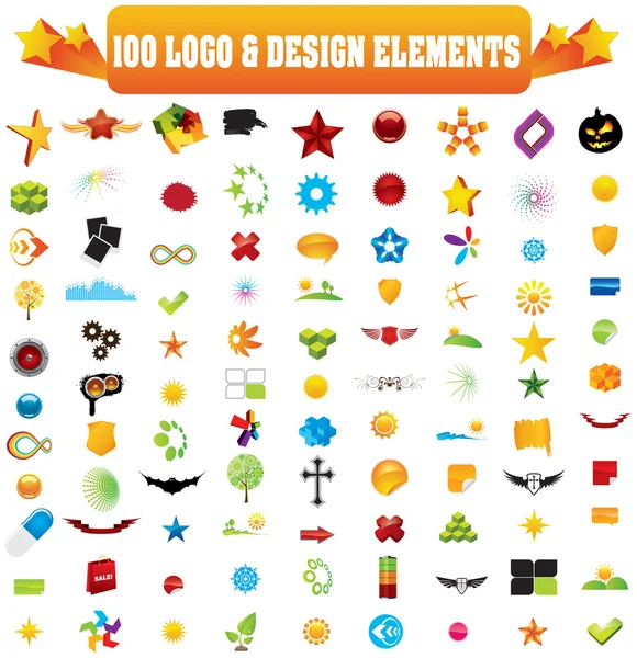Logo vectoriel & éléments de design . — Image vectorielle