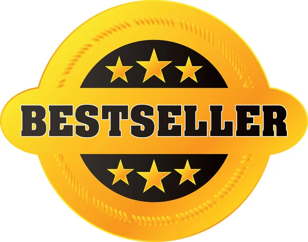 Vector "bestseller" etiket — Stockvector