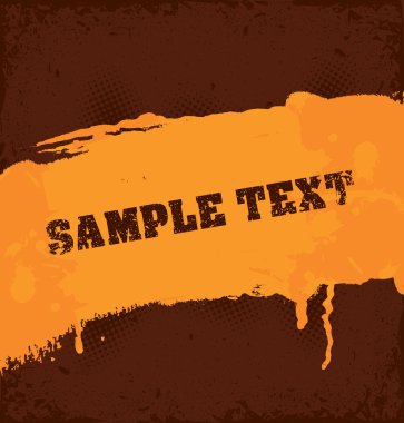 Grunge vector banner clipart