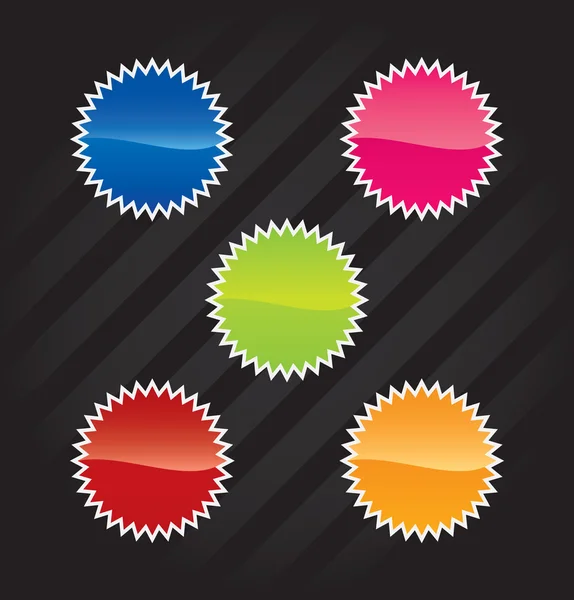 Vector stickers voor webdesign — Stockvector