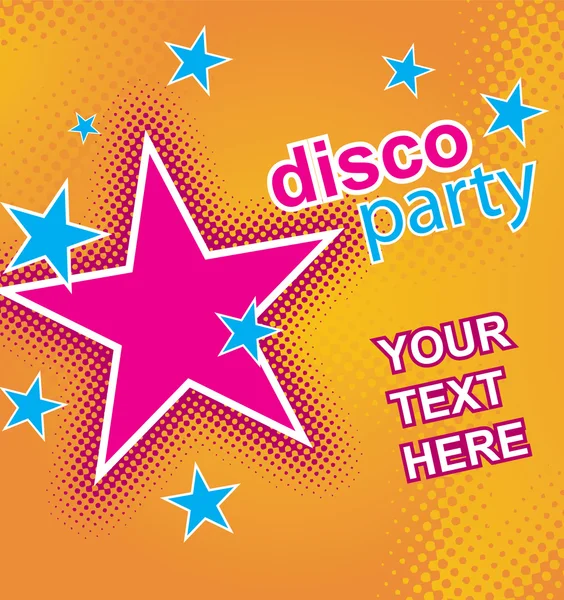 Disco party flayer — Stock Vector