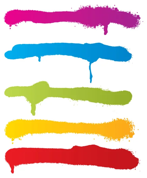 Grungy bannières colorées — Image vectorielle