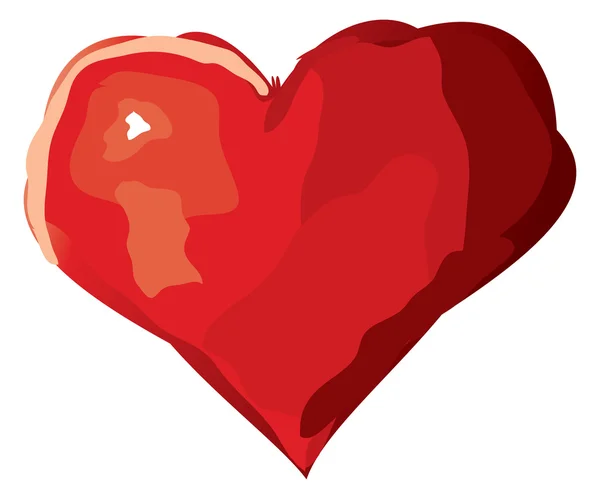 Векторное сердце Мбаппе — стоковый вектор