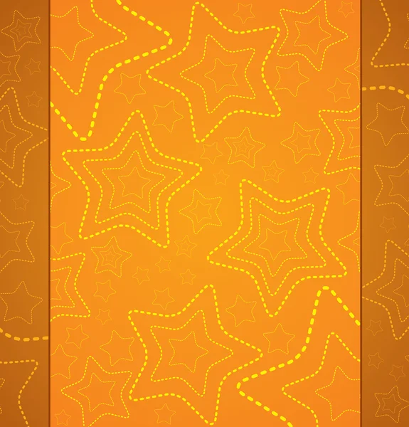 Πορτοκαλί φόντο με αστέρια — Διανυσματικό Αρχείο