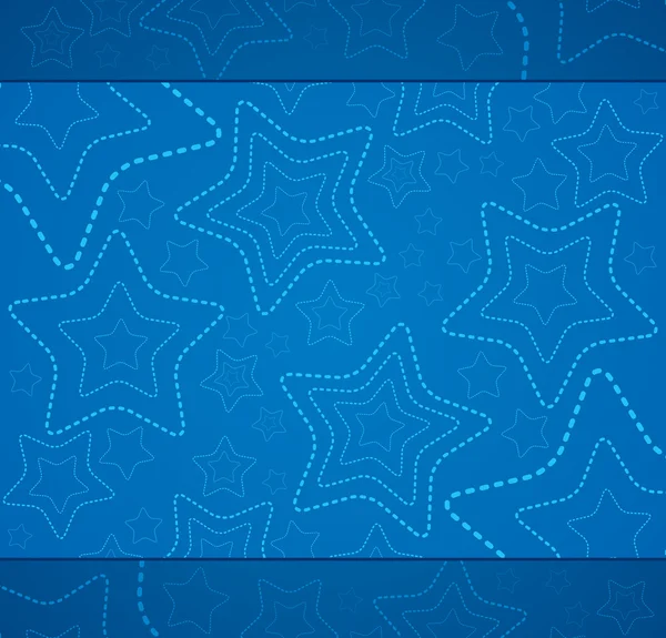 青い背景と星 — ストックベクタ
