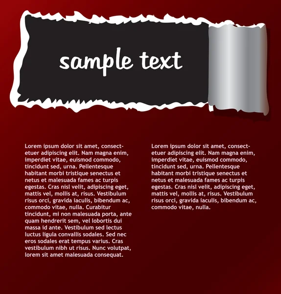 Fondo con agujero y espacio para texto — Archivo Imágenes Vectoriales