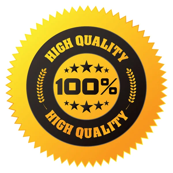 "Hoge kwaliteit "badge — Stockvector