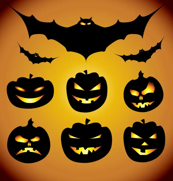 Halloween návrhové prvky kolekce — Stockový vektor