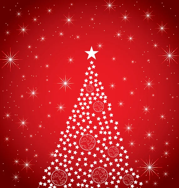 クリスマスと新年の背景 — ストックベクタ