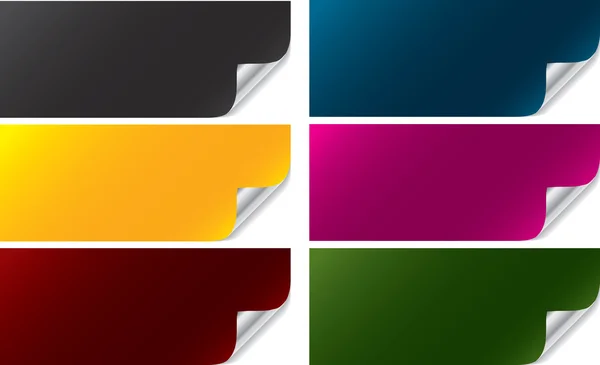 Collectie van kleurrijke banners — Stockvector