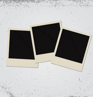 Blank polaroid photos clipart