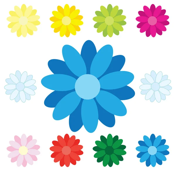 stock vector Colorful flowers