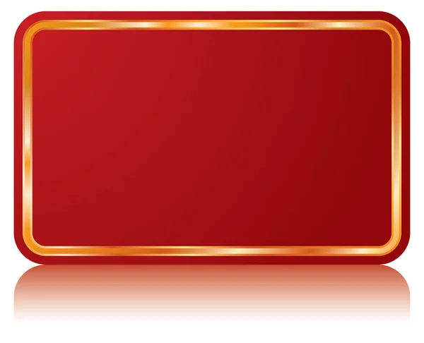 Vector banner rojo — Vector de stock