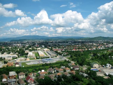 Şehrin panoraması.