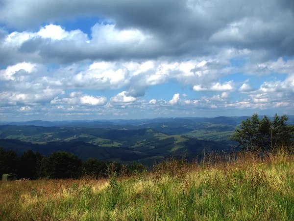Panorama z vrcholu hory — Stock fotografie