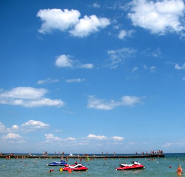 İskele ve deniz Panoraması