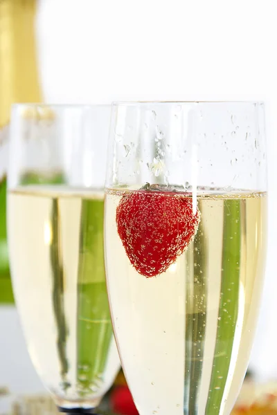 Brýle se šampaňským — Stock fotografie